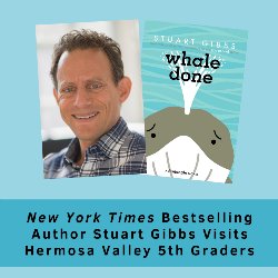 ew York Times bestselling author Stuart Gibbs Visist Hermosa Valley 5th Graders